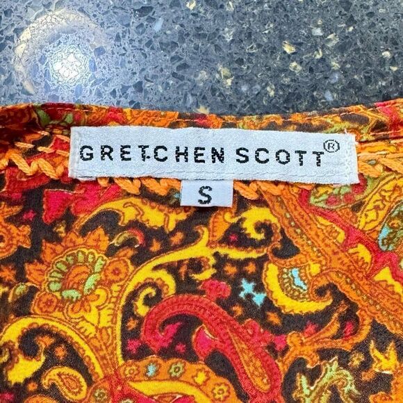 Gretchen Scott Embroidered Tunic Top. Size Small. - Picture 6 of 7